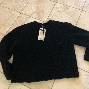 Lululemon Wool whenever Crew Sherpa sz 8 Black